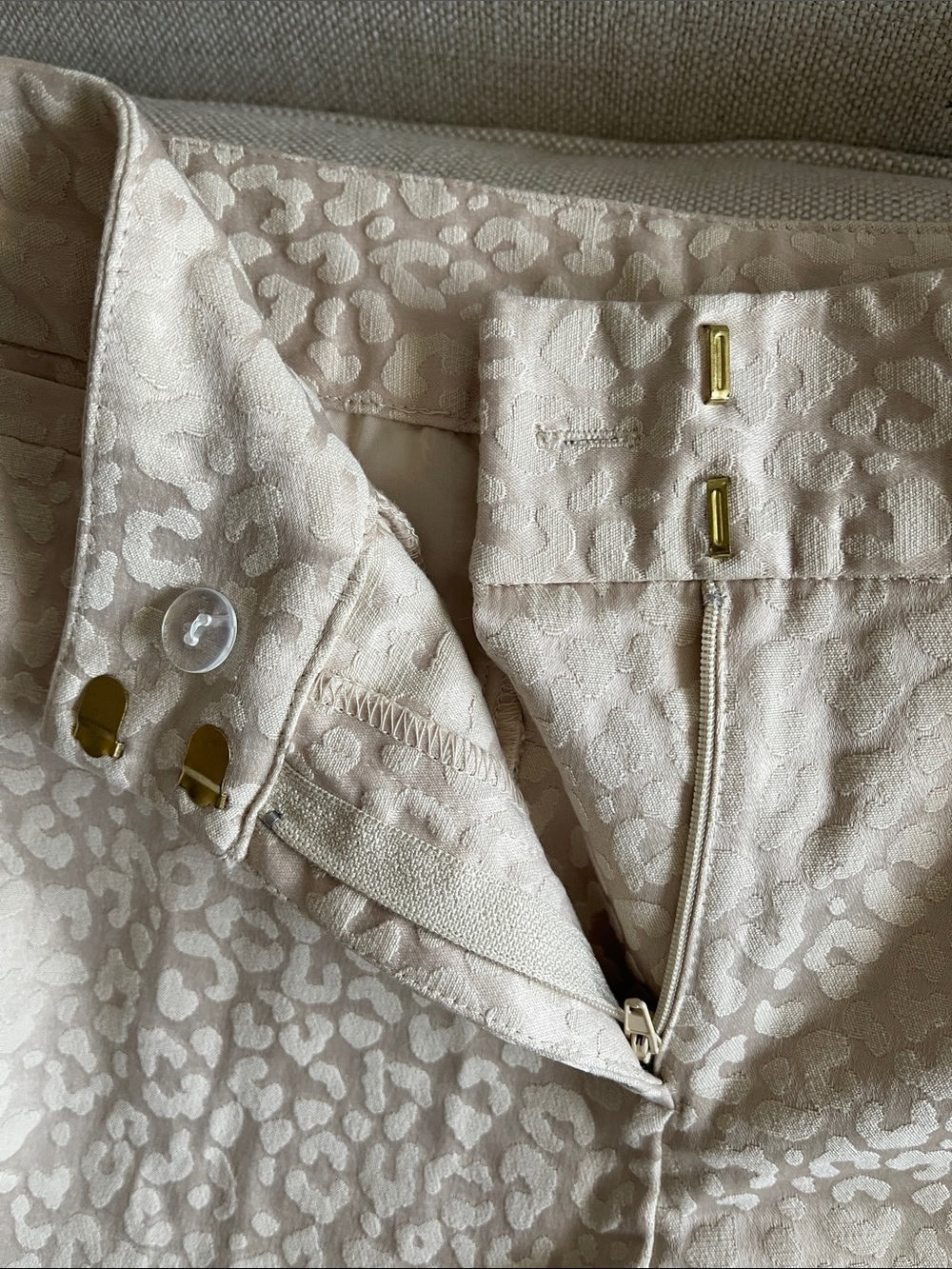 Ruby Rd. Cream Textured Straight-Leg Pants - Picture 6 of 8
